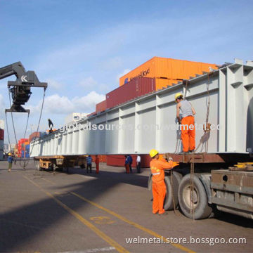 Galvanized prefabricated steel bridge girders and bracing factory